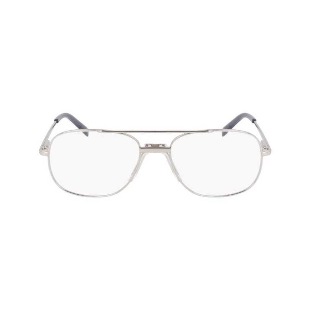 Marchon NYC M 9010 Eyeglasses 040 Shiny Silver 55mm